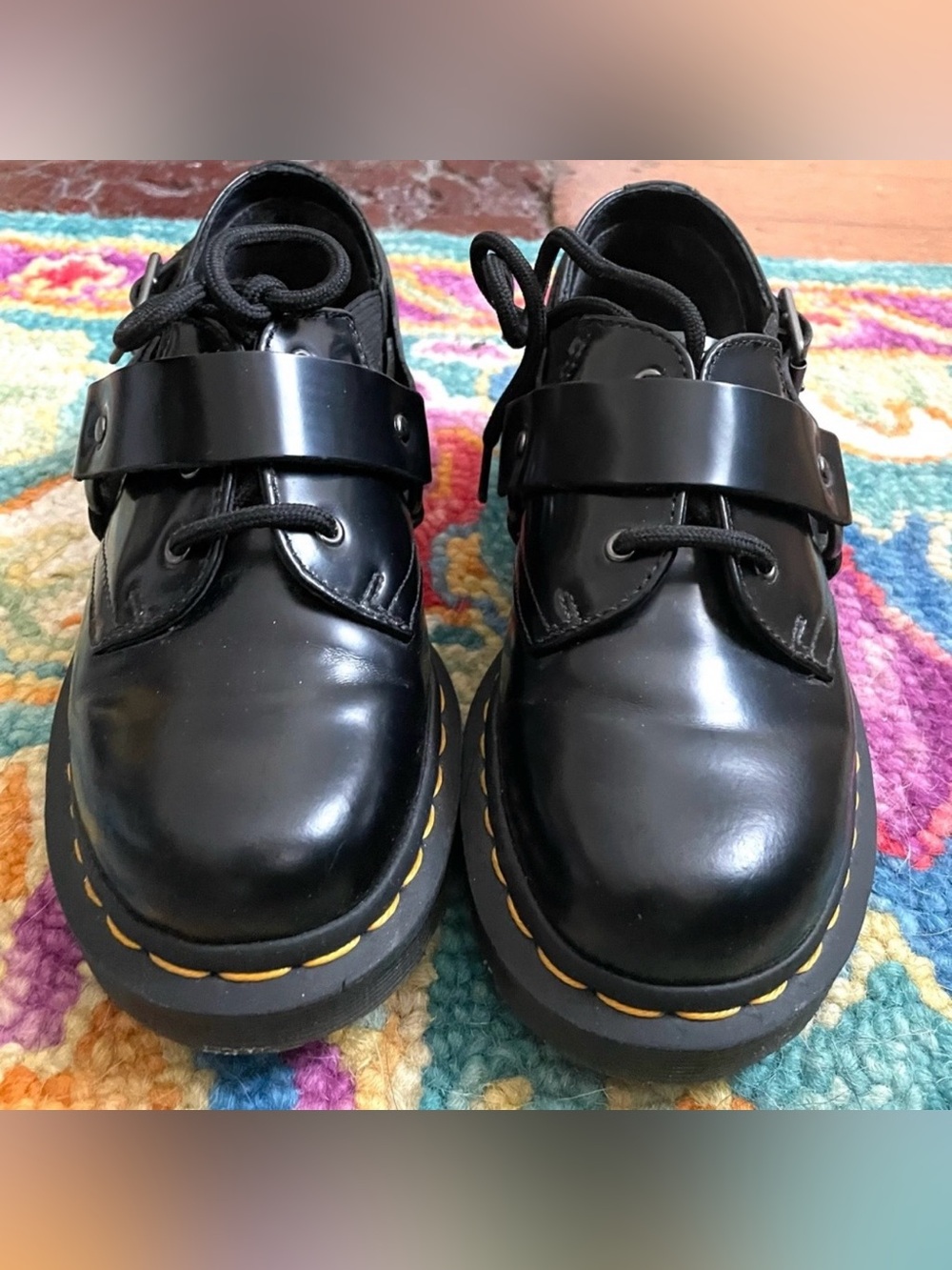 Dr. Martens Fulmar Smooth Leather Buckle Shoes